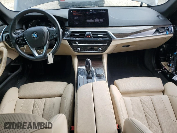 2021 BMW 5 Series 530i xDrive with VIN WBA13BJ02MCF32215, listed as a Copart auction lot 55779575 with 67,983 mi miles and Salvage title. Bid and sale history available at DreamBid. Image 8.