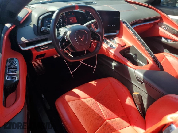 2022 Chevrolet Corvette 3LT with VIN 1G1YC3D4XN5111621, listed as a Copart auction lot 47439585 with 9,795 mi miles and Salvage Title. Bid and sale history available at carsss.com. Image 8.