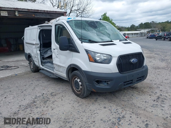 2023 Ford Transit Cargo with VIN 1FTBR1Y85PKA34934, listed as a IAAI auction lot 41768055 with 47,840 mi miles and . Bid and sale history available at DreamBid. Image 1.