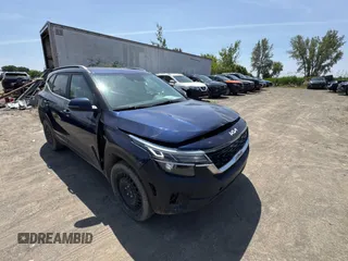 2022 Kia Seltos S with VIN KNDEUCAAXN7326891, listed as a Copart auction lot 61391735 with 46,839 mi miles and Clean title. Bid and sale history available at DreamBid. Image 1.