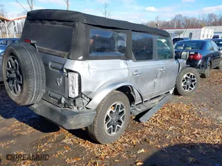 2022 Ford Bronco with VIN 1FMDE5BH3NLB13039, listed as a IAAI auction lot 41129881 with 37,203 mi miles. Bid and sale history available at carsss.com. Image 4.