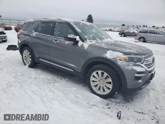 2021 Ford Explorer Limited with VIN 1FM5K8FW8MNA11701, listed as a Copart auction lot 43829775 with 64,278 mi miles and Salvage Title. Bid and sale history available at carsss.com. Image 4.