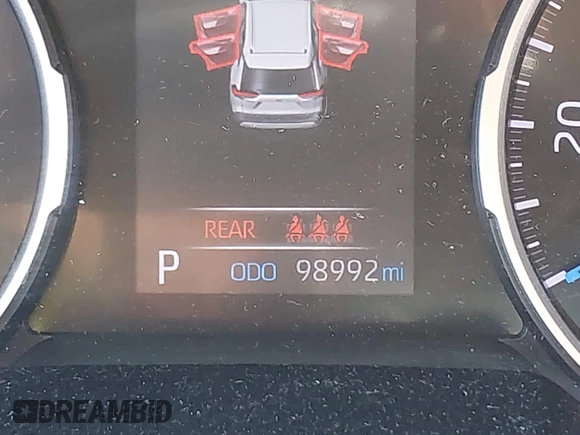 2021 Toyota RAV4 Hybrid LE with VIN 4T3B6RFV3MU047815, listed as a IAAI auction lot 41803677 with 98,992 mi miles. Bid and sale history available at carsss.com. Image 16.