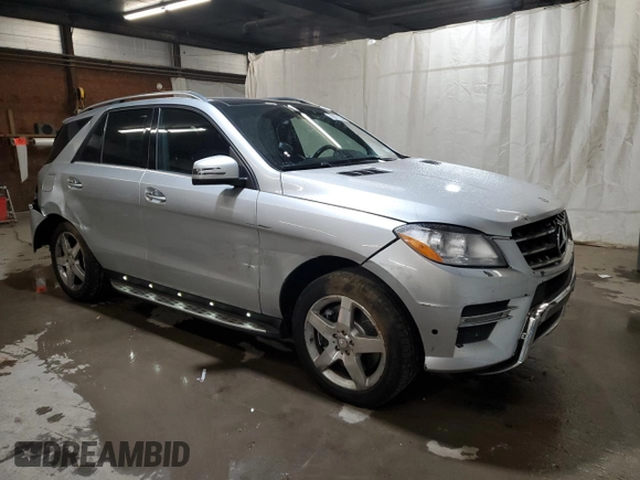 2014 Mercedes-Benz M 550 with VIN 4JGDA7DB8EA383850, listed as a Copart auction lot 79911164 with 107,090 mi miles and Salvage Title. Bid and sale history available at DreamBid. Image 4.