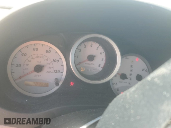 2005 Toyota RAV4 with VIN JTEGD20VX50051132, listed as a Copart auction lot 53438235 with 281,336 mi miles and Salvage Title. Bid and sale history available at carsss.com. Image 9.