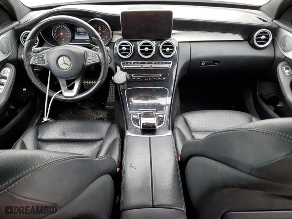 2016 Mercedes-Benz C-Class C 300 Luxury with VIN 55SWF4KB8GU123778, listed as a Copart auction lot 64058394 with 129,285 mi miles and Salvage Title. Bid and sale history available at carsss.com. Image 8.