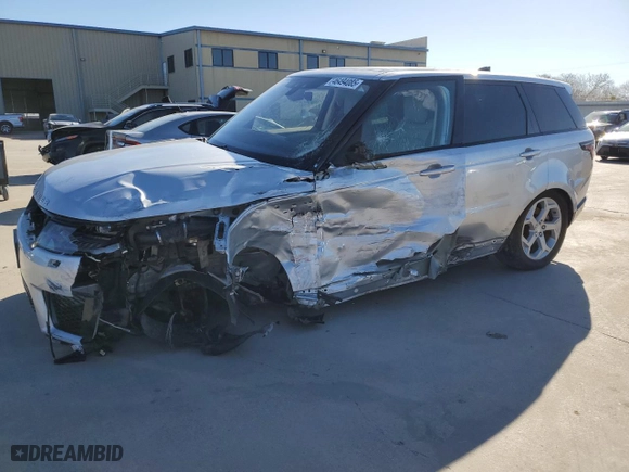 2019 Land Rover Range Rover Sport HSE with VIN SALWR2RV5KA842106, listed as a Copart auction lot 46494085 with 56,643 mi miles and Salvage Title. Bid and sale history available at carsss.com. Image 1.