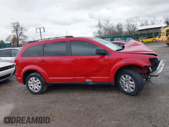 2017 Dodge Journey SE z VIN 3C4PDCAB2HT558628, wystawiony jako IAAI lot #41946060 z przebiegiem 217 810 mil mil oraz . Historia ofert i sprzedaży dostępna na DreamBid. Obrazek 14.