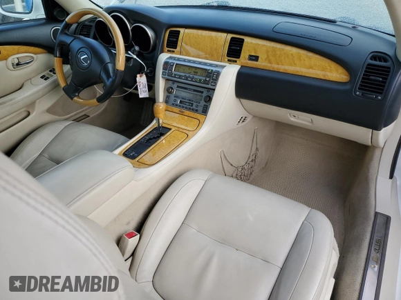 2005 Lexus SC with VIN JTHFN48Y150062459, listed as a Copart auction lot 51846065 with 131,904 mi miles and Salvage Title. Bid and sale history available at carsss.com. Image 8.