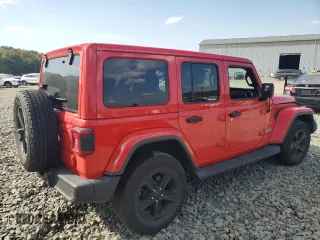 2021 Jeep Wrangler Unlimited Sahara z VIN 1C4HJXEGXMW631033, wystawiony jako Copart lot #75080754 z przebiegiem 52 857 mil mil oraz Szkoda całkowita • Salvage title. Historia ofert i sprzedaży dostępna na DreamBid. Obrazek 3.
