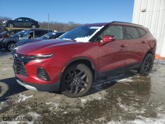2020 Chevrolet Blazer LT with VIN 3GNKBHRS8LS599238, listed as a Copart auction lot 46304865 with 48,132 mi miles and Clean Title. Bid and sale history available at carsss.com. Image 1.