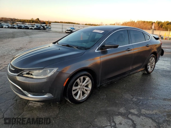 2015 Chrysler 200 Limited with VIN 1C3CCCAB8FN564579, listed as a Copart auction lot 85387894 with 118,827 mi miles and Salvage Title. Bid and sale history available at carsss.com. Image 1.