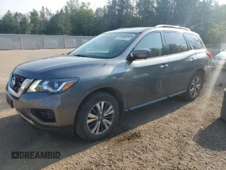 2019 Nissan Pathfinder S with VIN 5N1DR2MM7KC592817, listed as a Copart auction lot 64799875 with 70,600 mi miles and Salvage title. Bid and sale history available at DreamBid. Image 1.