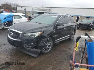 2017 Infiniti QX60 with VIN 5N1DL0MM9HC549675, listed as a Copart auction lot 52076715 with 100,009 mi miles and Salvage Title. Bid and sale history available at DreamBid. Image 1.