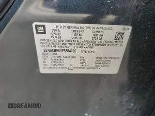 2014 Chevrolet Equinox LT with VIN 2GNALBEK0E6354768, listed as a Copart auction lot 51298055 with 134,543 mi miles and Clean Title. Bid and sale history available at DreamBid. Image 12.