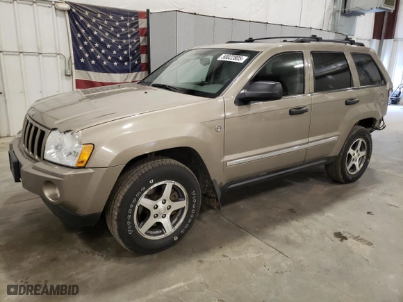 2005 Jeep Grand Cherokee Laredo with VIN 1J4HR48N85C645978, listed as a Copart auction lot 50022805 with 181,424 mi miles and Salvage Title. Bid and sale history available at carsss.com. Image 1.
