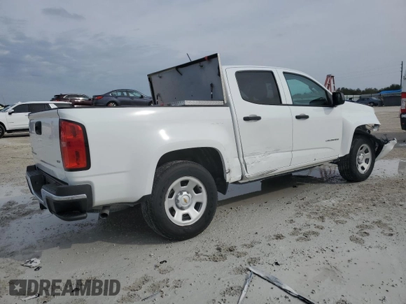 2022 Chevrolet Colorado 2WD Work Truck with VIN 1GCGSBEN7N1330793, listed as a Copart auction lot 88318955 with 36,284 mi miles and Salvage title. Bid and sale history available at DreamBid. Image 3.