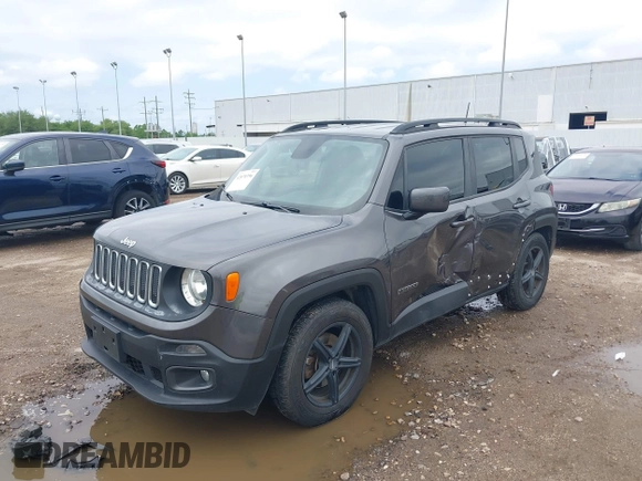2018 Jeep Renegade Latitude with VIN ZACCJABB4JPH82491, listed as a IAAI auction lot 42070396 with 97,018 mi miles and . Bid and sale history available at DreamBid. Image 2.