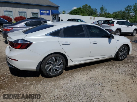 2020 Honda Insight Touring z VIN 19XZE4F9XLE012707, wystawiony jako Copart lot #56637245 z przebiegiem 69 286 mil mil oraz Szkoda całkowita • Salvage title. Historia ofert i sprzedaży dostępna na DreamBid. Obrazek 3.