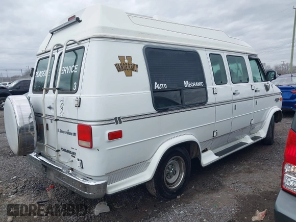1994 Chevrolet Chevy Van z VIN 1GBEG25K7RF187968, wystawiony jako IAAI lot #41805666 z przebiegiem 224 279 mil mil oraz . Historia ofert i sprzedaży dostępna na DreamBid. Obrazek 4.