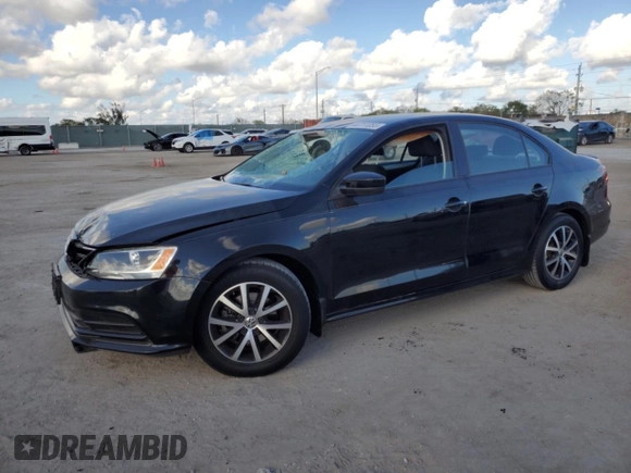 2016 Volkswagen Jetta Sedan 1.4T SE with VIN 3VWD67AJ0GM390490, listed as a Copart auction lot 44711055 with 185,046 mi miles and Salvage Title. Bid and sale history available at carsss.com. Image 1.