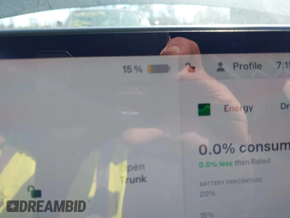 2022 Tesla Model Y Long Range with VIN 7SAYGDEE2NF460945, listed as a IAAI auction lot 41921645 with 62,318 mi miles and . Bid and sale history available at DreamBid. Image 16.