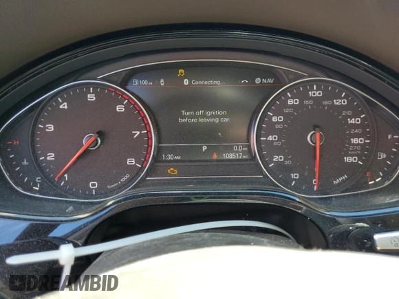 2014 Audi A8 4.0T with VIN WAUR2AFD0EN004347, listed as a Copart auction lot 56222025 with 108,517 mi miles and Salvage title. Bid and sale history available at DreamBid. Image 9.