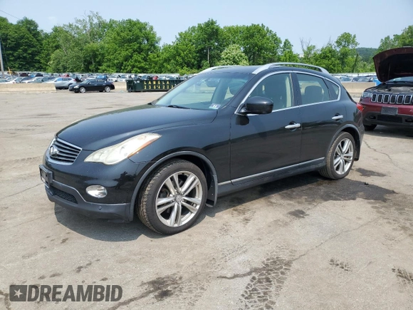 2012 Infiniti EX Journey z VIN JN1AJ0HRXCM451246, wystawiony jako Copart lot #60559115 z przebiegiem 131 180 mil mil oraz Czysty tytuł • Clean title. Historia ofert i sprzedaży dostępna na DreamBid. Obrazek 1.