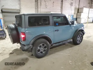 2023 Ford Bronco with VIN 1FMDE5AH2PLC08096, listed as a Copart auction lot 41843445 with 12,031 mi miles and Salvage Title. Bid and sale history available at DreamBid. Image 3.