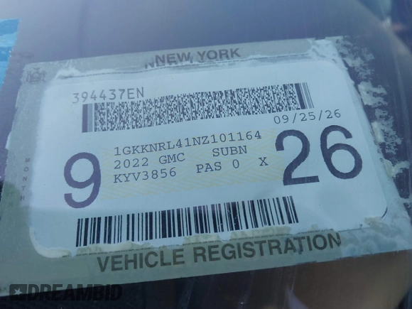 2022 GMC Acadia SLE z VIN 1GKKNRL41NZ101164, wystawiony jako IAAI lot #41267478 z przebiegiem 46 150 mil mil oraz . Historia ofert i sprzedaży dostępna na DreamBid. Obrazek 9.
