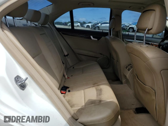 2012 Mercedes-Benz C 300 Sport with VIN WDDGF8BB0CR231058, listed as a Copart auction lot 58540945 with 178,360 mi miles and Salvage title. Bid and sale history available at DreamBid. Image 10.