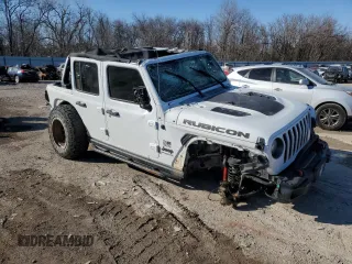 2018 Jeep Wrangler Unlimited Rubicon with VIN 1C4HJXFG5JW234971, listed as a Copart auction lot 45925305 with 86,667 mi miles and Salvage title. Bid and sale history available at DreamBid. Image 4.