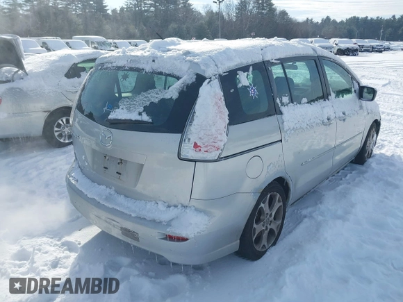 2008 Mazda 5 Grand Touring z VIN JM1CR29L080317641, wystawiony jako IAAI lot #41479115 z przebiegiem 210 431 mil mil oraz . Historia ofert i sprzedaży dostępna na DreamBid. Obrazek 4.