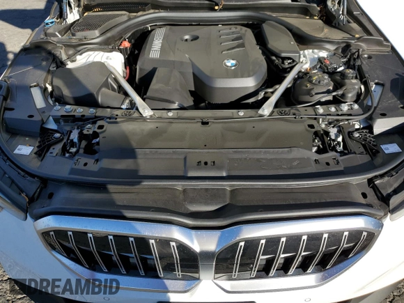 2024 BMW 5 Series 530i with VIN WBA43FJ0XRCS05943, listed as a Copart auction lot 87277084 with 4,924 mi miles and Salvage Title. Bid and sale history available at carsss.com. Image 12.