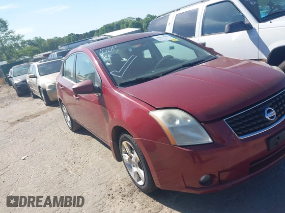 2008 Nissan Sentra S with VIN 3N1AB61E68L702255, listed as a IAAI auction lot 42046160 with 150,474 mi miles and . Bid and sale history available at DreamBid. Image 1.
