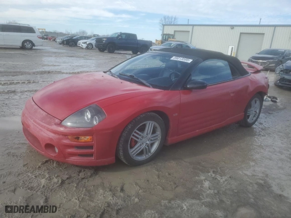 2003 Mitsubishi Eclipse GT with VIN 4A3AE55H83E172704, listed as a Copart auction lot 89013595 with 148,648 mi miles and Salvage Title. Bid and sale history available at carsss.com. Image 1.