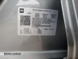 2024 GMC Acadia AWD Elevation z VIN 1GKENNKS4RJ211135, wystawiony jako Copart lot #44729275 z przebiegiem 4 682 mil mil oraz Szkoda całkowita • Salvage title. Historia ofert i sprzedaży dostępna na DreamBid. Obrazek 14.