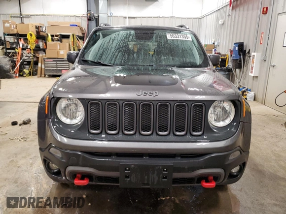 2018 Jeep Renegade Trailhawk с VIN ZACCJBCB8JPH09693, выставлен на аукционе Copart как лот 56331355 с пробегом 112 282 миль миль и Списание • Salvage title. История ставок и продаж доступна на DreamBid. Изображение 5.