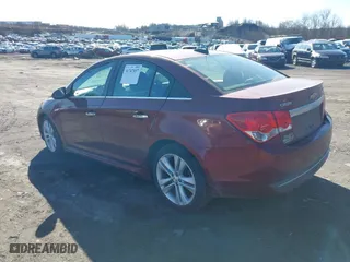 2015 Chevrolet Cruze LTZ with VIN 1G1PG5SB0F7237702, listed as a IAAI auction lot 41747037 with 188,816 mi miles. Bid and sale history available at carsss.com. Image 3.