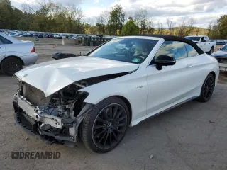 2018 Mercedes-Benz C 43 AMG with VIN WDDWK6EB5JF681780, listed as a Copart auction lot 75207094 with 91,484 mi miles and Salvage title. Bid and sale history available at DreamBid. Image 1.