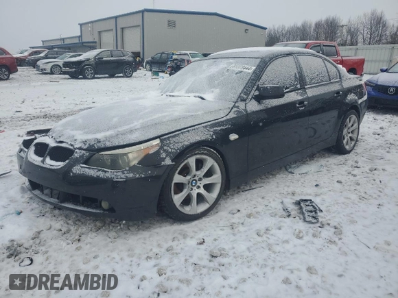 2005 BMW 5 Series 545i with VIN WBANB33535CN67413, listed as a Copart auction lot 85008444 with 172,715 mi miles and Clean Title. Bid and sale history available at carsss.com. Image 1.