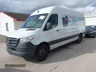 2023 Mercedes-Benz Sprinter Cargo Cargo with VIN W1Y40CHY0PT160400, listed as a IAAI auction lot 41053500 with 31,226 mi miles and . Bid and sale history available at carsss.com. Image 2.