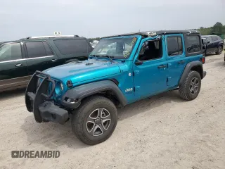 2020 Jeep Wrangler Unlimited Willys with VIN 1C4HJXDN4LW137202, listed as a Copart auction lot 50797485 with 109,509 mi miles and Salvage title. Bid and sale history available at DreamBid. Image 1.