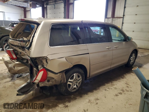 2007 Honda Odyssey EX-L with VIN 5FNRL38747B409907, listed as a Copart auction lot 52783605 with 151,225 mi miles and Salvage Title. Bid and sale history available at carsss.com. Image 3.