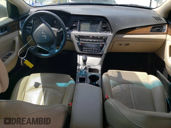 2016 Hyundai Sonata Sport with VIN 5NPE34AF4GH317266, listed as a Copart auction lot 52629985 with 128,672 mi miles and Salvage Title. Bid and sale history available at DreamBid. Image 8.