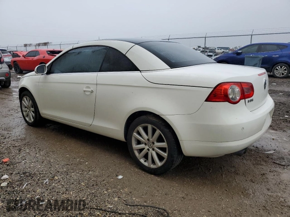 2007 Volkswagen Eos 2.0T with VIN WVWFA71F57V052000, listed as a Copart auction lot 87598495 with 128,610 mi miles and Salvage Title. Bid and sale history available at DreamBid. Image 2.