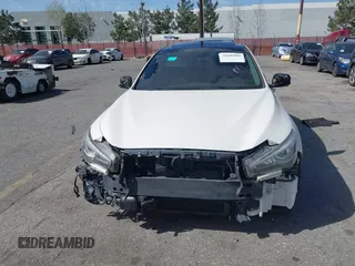 2019 Infiniti Q50 Luxe with VIN JN1EV7APXKM513850, listed as a IAAI auction lot 41689080 with 85,520 mi miles and . Bid and sale history available at DreamBid. Image 12.