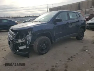 2020 Jeep Compass Sport with VIN 3C4NJDAB0LT149770, listed as a Copart auction lot 45551475 with 48,326 mi miles and Salvage Title. Bid and sale history available at carsss.com. Image 1.