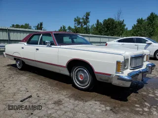 1977 Mercury Grand Marquis z VIN 7Z60A610691, wystawiony jako Copart lot #64587354 z przebiegiem 20 203 mil mil oraz Tytuł czysty. Historia ofert i sprzedaży dostępna na DreamBid. Obrazek 4.