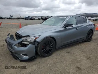 2018 Infiniti Q50 Sport z VIN JN1EV7AP6JM592075, wystawiony jako Copart lot #53756655 z przebiegiem 60 744 mil mil oraz Szkoda całkowita • Salvage title. Historia ofert i sprzedaży dostępna na DreamBid. Obrazek 1.